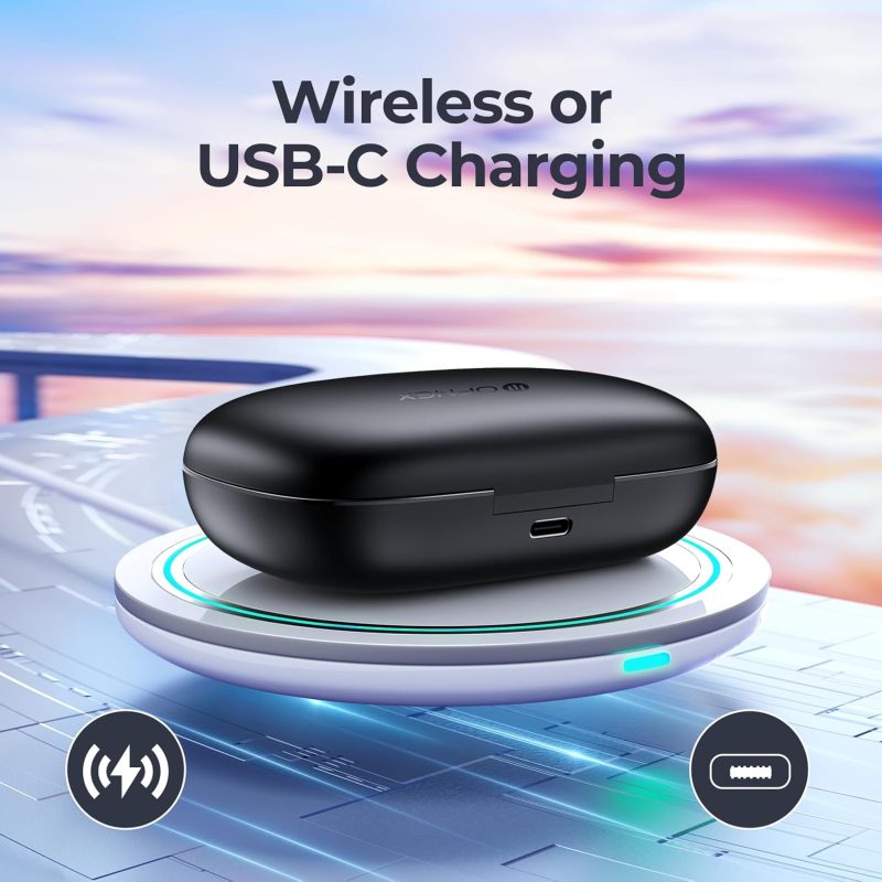 Wireless Earbuds ANC Noise Cancelling Bluetooth 5.3 Headphones 90 Hrs Playtime Earbuds with Wireless Charging Case Power Display Over-Ear Earphones with Earhooks Waterproof Stereo for Android Phone - Image 3