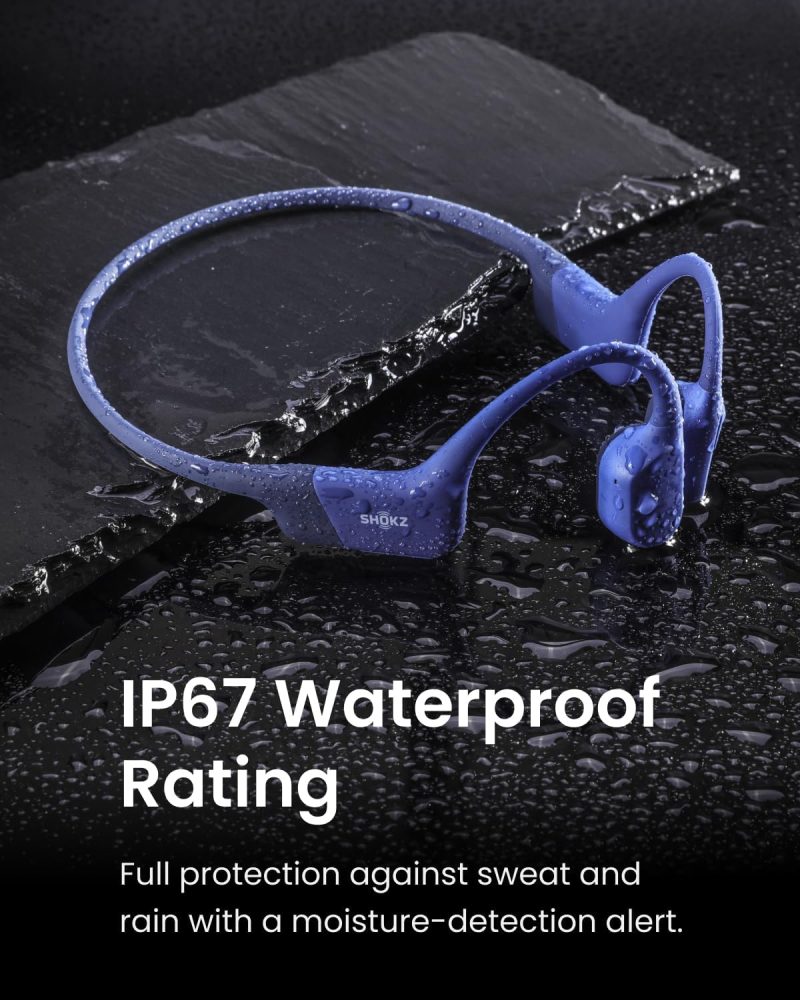 SHOKZ OpenRun Mini (AfterShokz Aeropex Mini) -Bone Conduction Open-Ear Bluetooth Sport Headphones - Waterproof Wireless Earphones for Workouts and Running - Built-in Mic, with Headband - Image 4