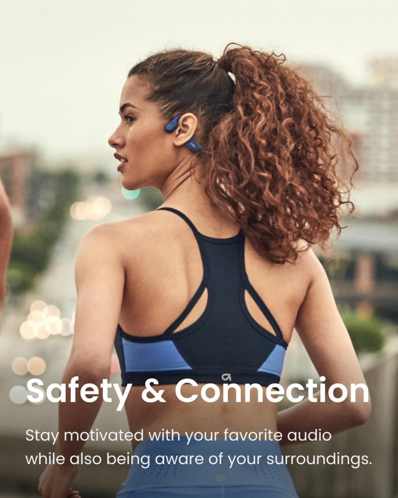 SHOKZ OpenRun Mini (AfterShokz Aeropex Mini) -Bone Conduction Open-Ear Bluetooth Sport Headphones - Waterproof Wireless Earphones for Workouts and Running - Built-in Mic, with Headband - Image 7